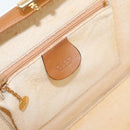 GUCCI Hand Bag Leather 2way Brown White gold Auth 94243-15