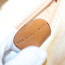 GUCCI Hand Bag Leather 2way Brown White gold Auth 94243-21