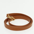 GUCCI Hand Bag Leather 2way Brown White gold Auth 94243-22