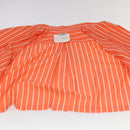 CHANEL Shirt Cotton Orange CC Auth 94245AM-14