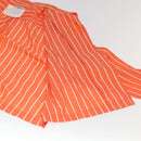 CHANEL Shirt Cotton Orange CC Auth 94245AM-15