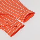 CHANEL Shirt Cotton Orange CC Auth 94245AM-6