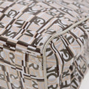 Salvatore Ferragamo Tote Bag Leather White Silver Auth 94246-14