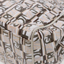 Salvatore Ferragamo Tote Bag Leather White Silver Auth 94246-9