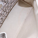 Salvatore Ferragamo Tote Bag Leather White Silver Auth 94246-11