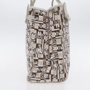 Salvatore Ferragamo Tote Bag Leather White Silver Auth 94246-4