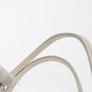 Salvatore Ferragamo Tote Bag Leather White Silver Auth 94246-8