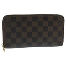 LOUIS VUITTON Damier Ebene Zippy Wallet Long Wallet N41661 LV Auth 94256-1