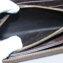 LOUIS VUITTON Damier Ebene Zippy Wallet Long Wallet N41661 LV Auth 94256-10
