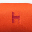 HERMES Pouch Cotton Orange Silver Auth 94262SM-18