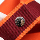 HERMES Pouch Cotton Orange Silver Auth 94262SM-19