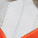 HERMES Pouch Cotton Orange Silver Auth 94262SM-11