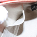 HERMES Pouch Cotton Orange Silver Auth 94262SM-23