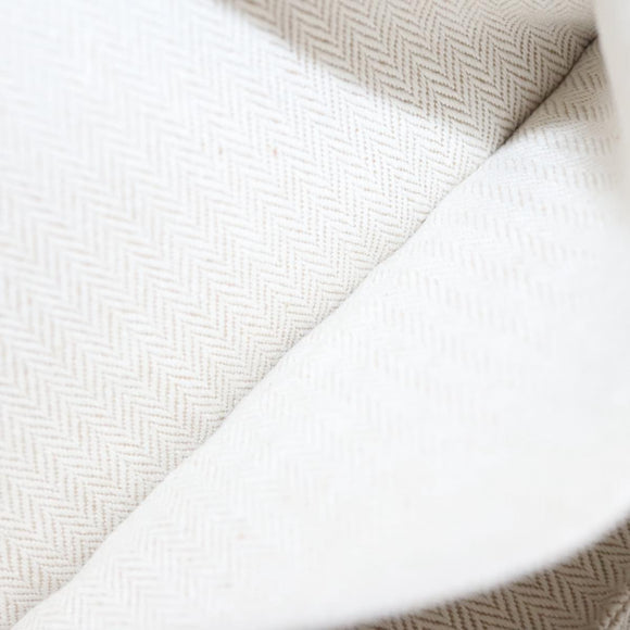 HERMES Pouch Cotton Orange Silver Auth 94262SM