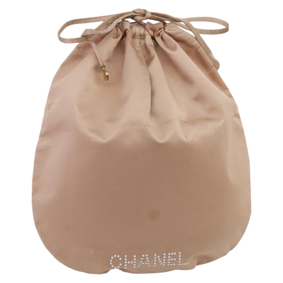 CHANEL Hand Bag Nylon Pink CC Auth 94283