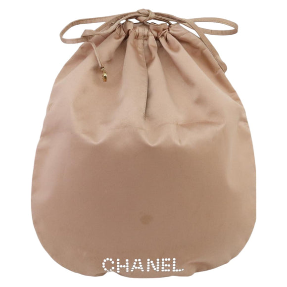CHANEL Hand Bag Nylon Pink CC Auth 94283