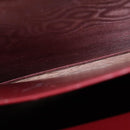 CARTIER Attache Case Suede Leather Bordeaux Gold Auth 94309-19