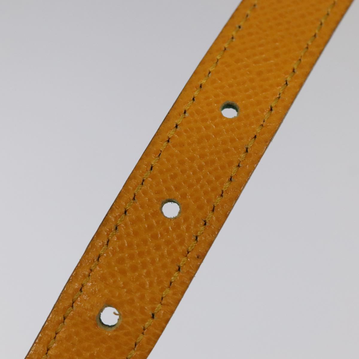 HERMES Belt Leather 28.3"" Multicolor Gold Auth 94310