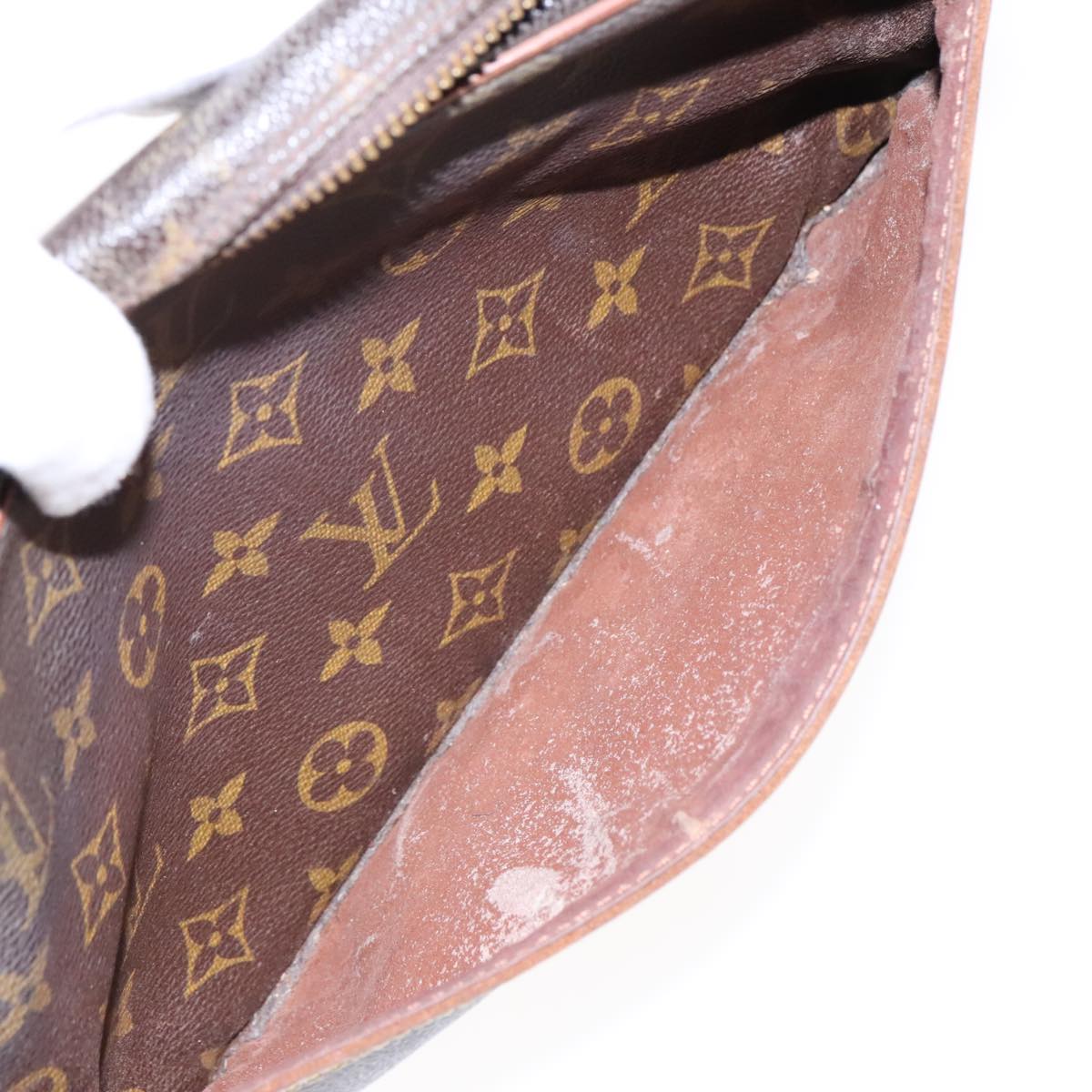 LOUIS VUITTON Monogram Compiegne 28 Clutch Bag M51845 LV Auth 94322