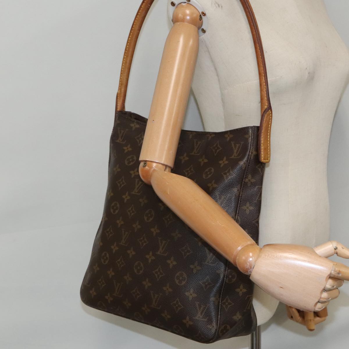 LOUIS VUITTON Monogram Looping GM Shoulder Bag M51145 LV Auth 94324