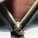 LOUIS VUITTON Monogram Trousse Demi Ronde Cosmetic Pouch M47520 LV Auth 94325-12