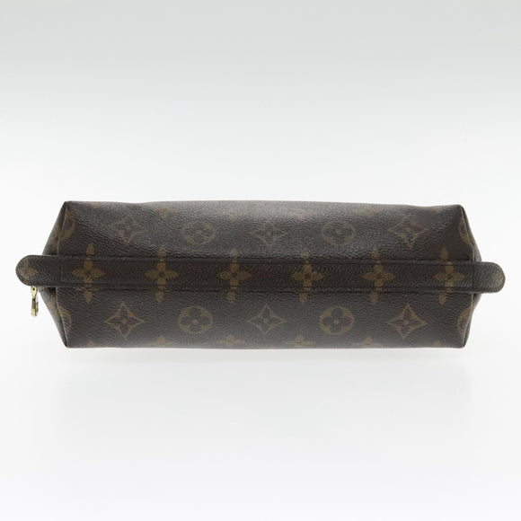 LOUIS VUITTON Monogram Trousse Demi Ronde Cosmetic Pouch M47520 LV Auth 94325