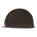 LOUIS VUITTON Monogram Trousse Demi Ronde Cosmetic Pouch M47520 LV Auth 94328-1
