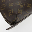 LOUIS VUITTON Monogram Trousse Demi Ronde Cosmetic Pouch M47520 LV Auth 94328-15