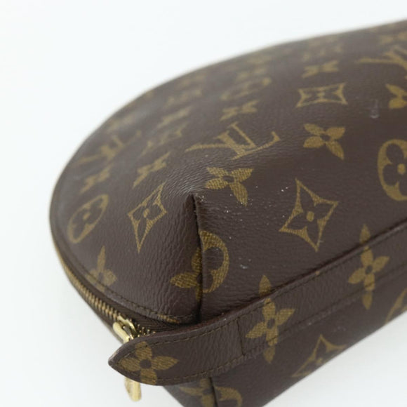 LOUIS VUITTON Monogram Trousse Demi Ronde Kosmetiktäschchen M47520 LV Auth 94328