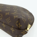 LOUIS VUITTON Monogram Trousse Demi Ronde Kosmetiktäschchen M47520 LV Auth 94328-8