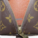 LOUIS VUITTON Monogram Trousse Demi Ronde Cosmetic Pouch M47520 LV Auth 94328-12