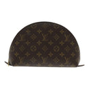 LOUIS VUITTON Monogram Trousse Demi Ronde Cosmetic Pouch M47520 LV Auth 94328-2