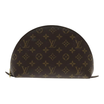 LOUIS VUITTON Monogram Trousse Demi Ronde Cosmetic Pouch M47520 LV Auth 94328 - 0
