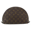 LOUIS VUITTON Monogram Trousse Demi Ronde Kosmetiktäschchen M47520 LV Auth 94328-2