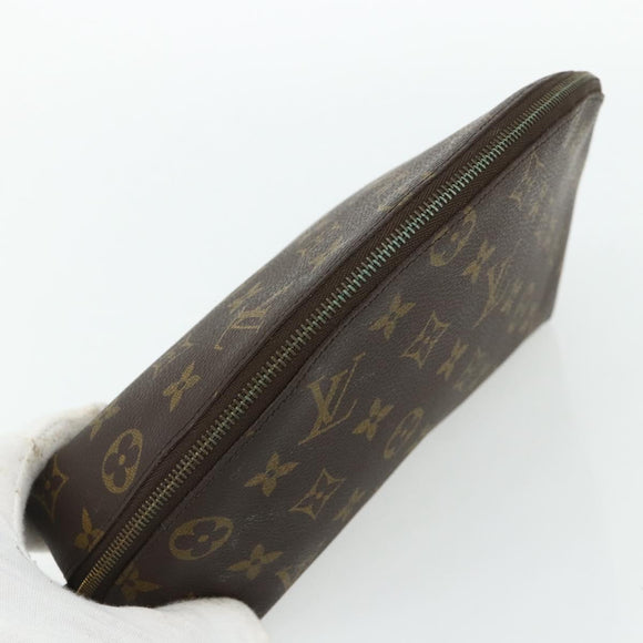 LOUIS VUITTON Monogram Trousse Demi Ronde Kosmetiktäschchen M47520 LV Auth 94328