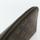 LOUIS VUITTON Monogram Trousse Demi Ronde Kosmetiktäschchen M47520 LV Auth 94328-6