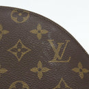 LOUIS VUITTON Monogram Trousse Demi Ronde Kosmetiktäschchen M47520 LV Auth 94328-7