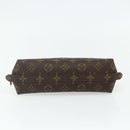 LOUIS VUITTON Monogram Trousse Demi Ronde Kosmetiktäschchen M47520 LV Auth 94328-14