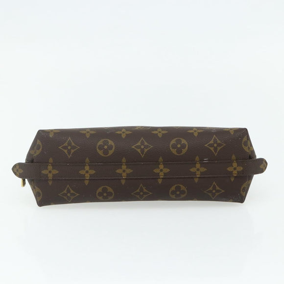 LOUIS VUITTON Monogram Trousse Demi Ronde Kosmetiktäschchen M47520 LV Auth 94328