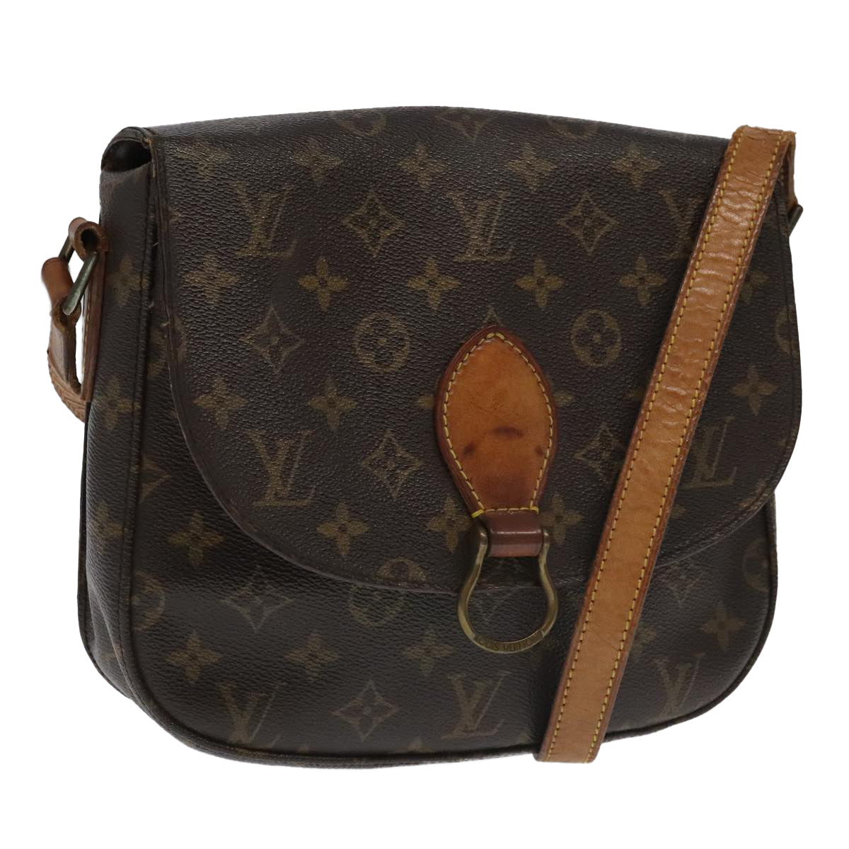 LOUIS VUITTON Monogram Saint Cloud GM Shoulder Bag M51242 LV Auth 94337