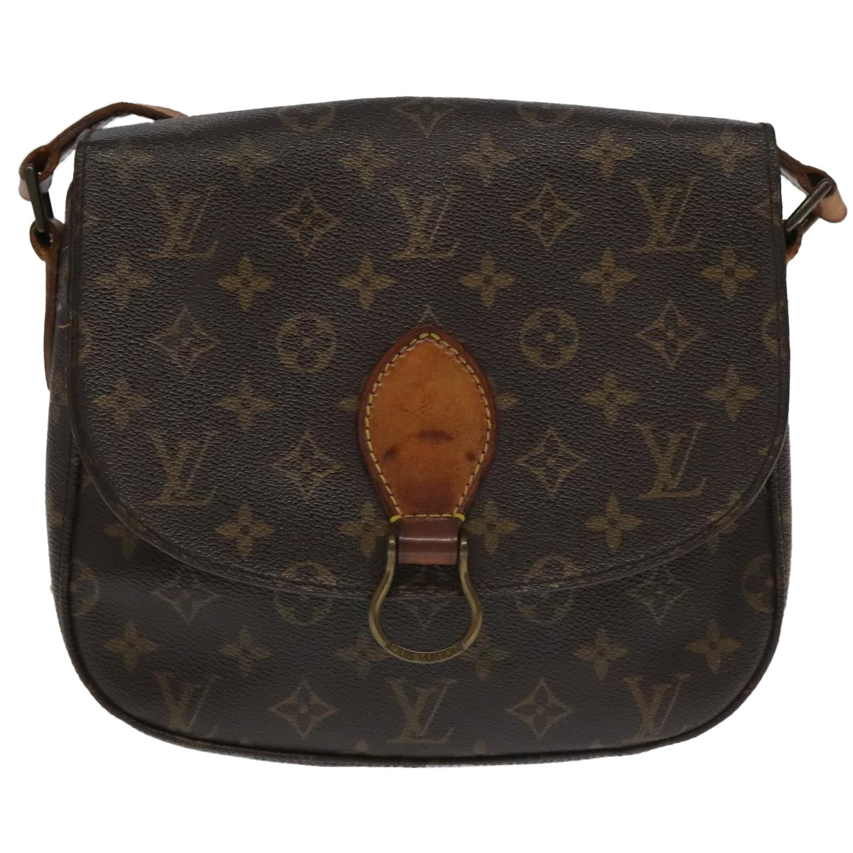 LOUIS VUITTON Monogram Saint Cloud GM Shoulder Bag M51242 LV Auth 94337