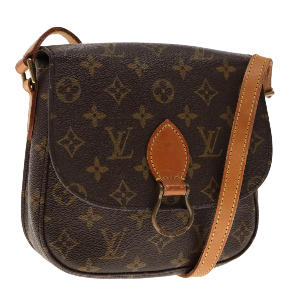 LOUIS VUITTON Monogram Saint Cloud MM Shoulder Bag M51243 LV Auth 94342