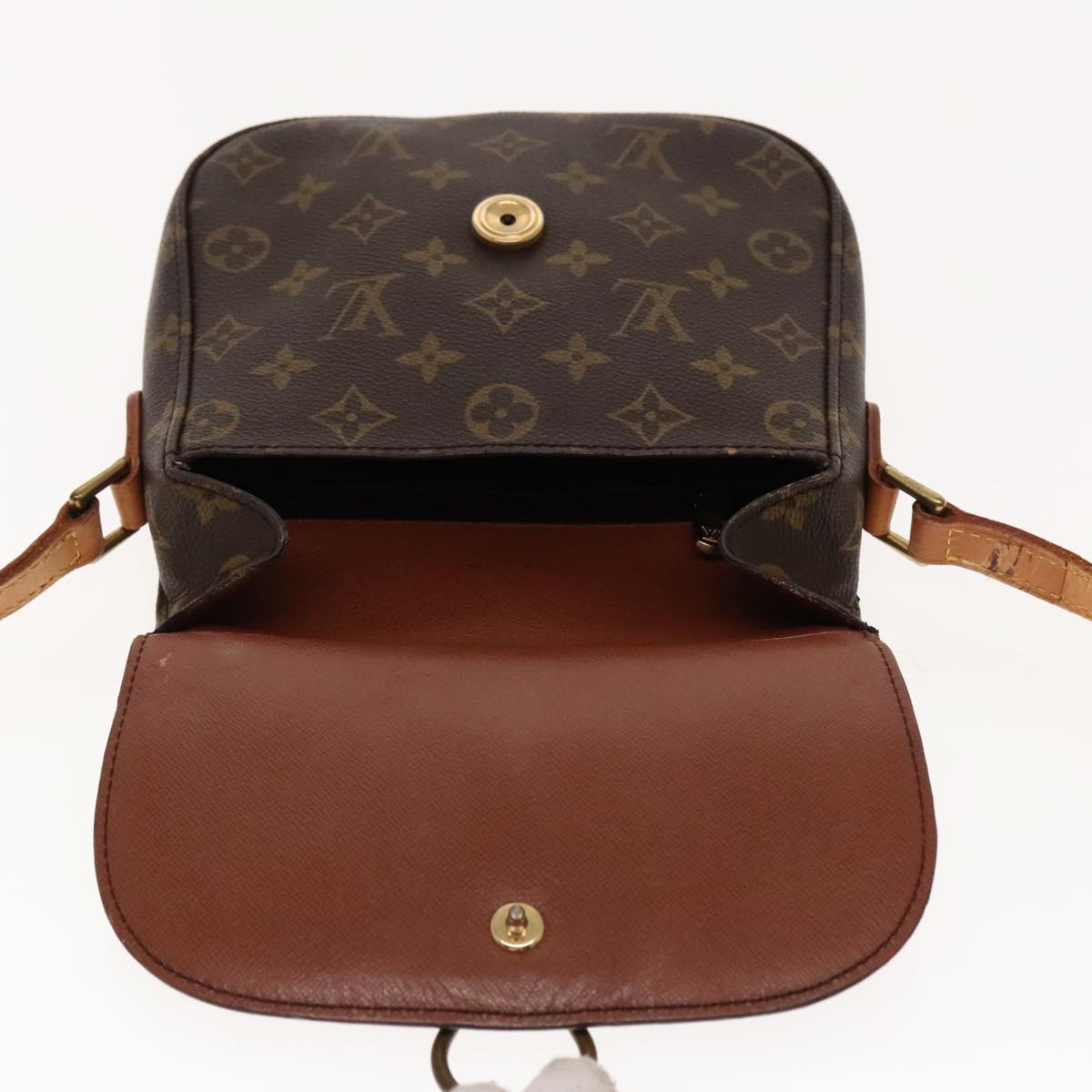 LOUIS VUITTON Monogram Saint Cloud MM Shoulder Bag M51243 LV Auth 94342