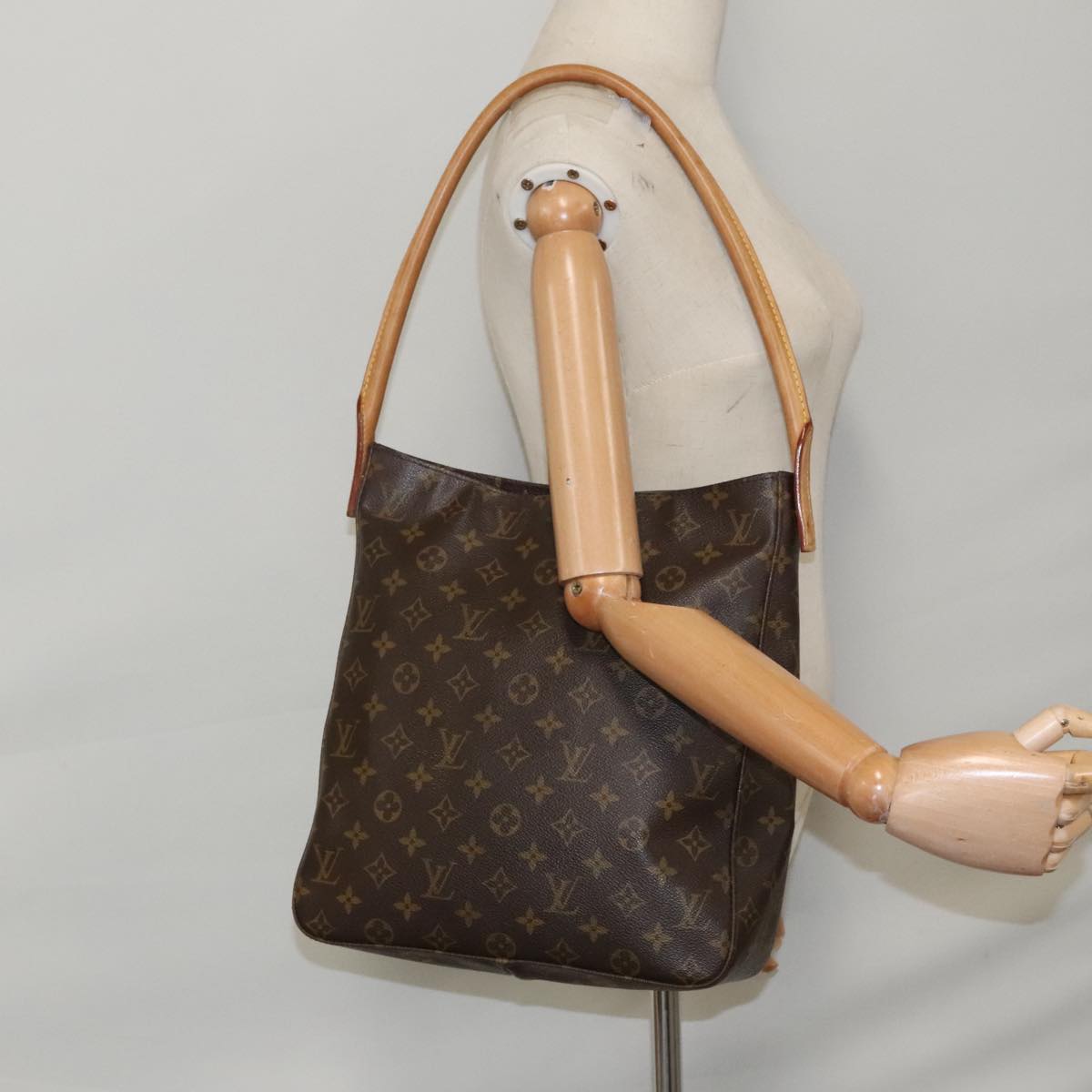 LOUIS VUITTON Monogram Looping GM Shoulder Bag M51145 LV Auth 94343