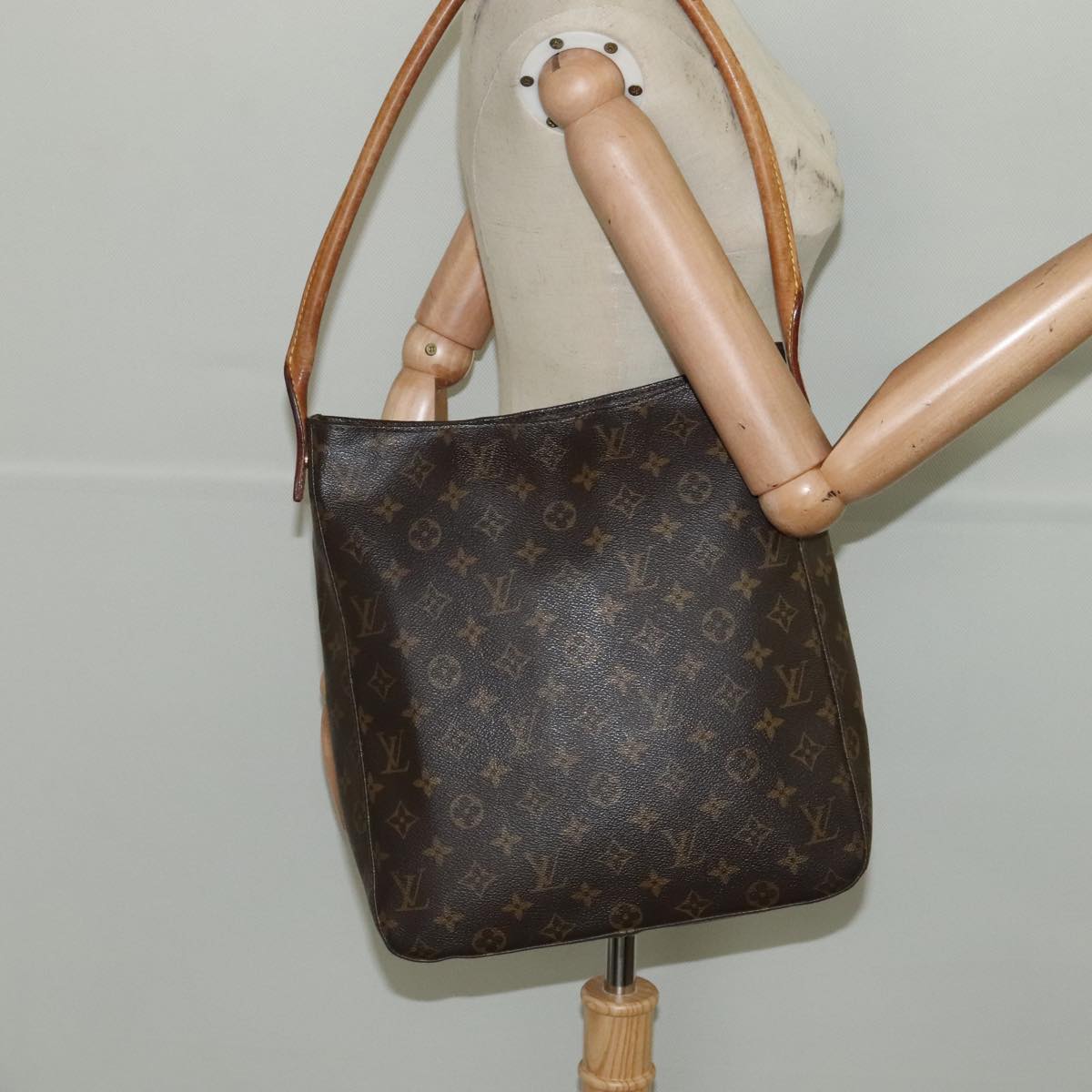 LOUIS VUITTON Monogram Looping GM Shoulder Bag M51145 LV Auth 94344