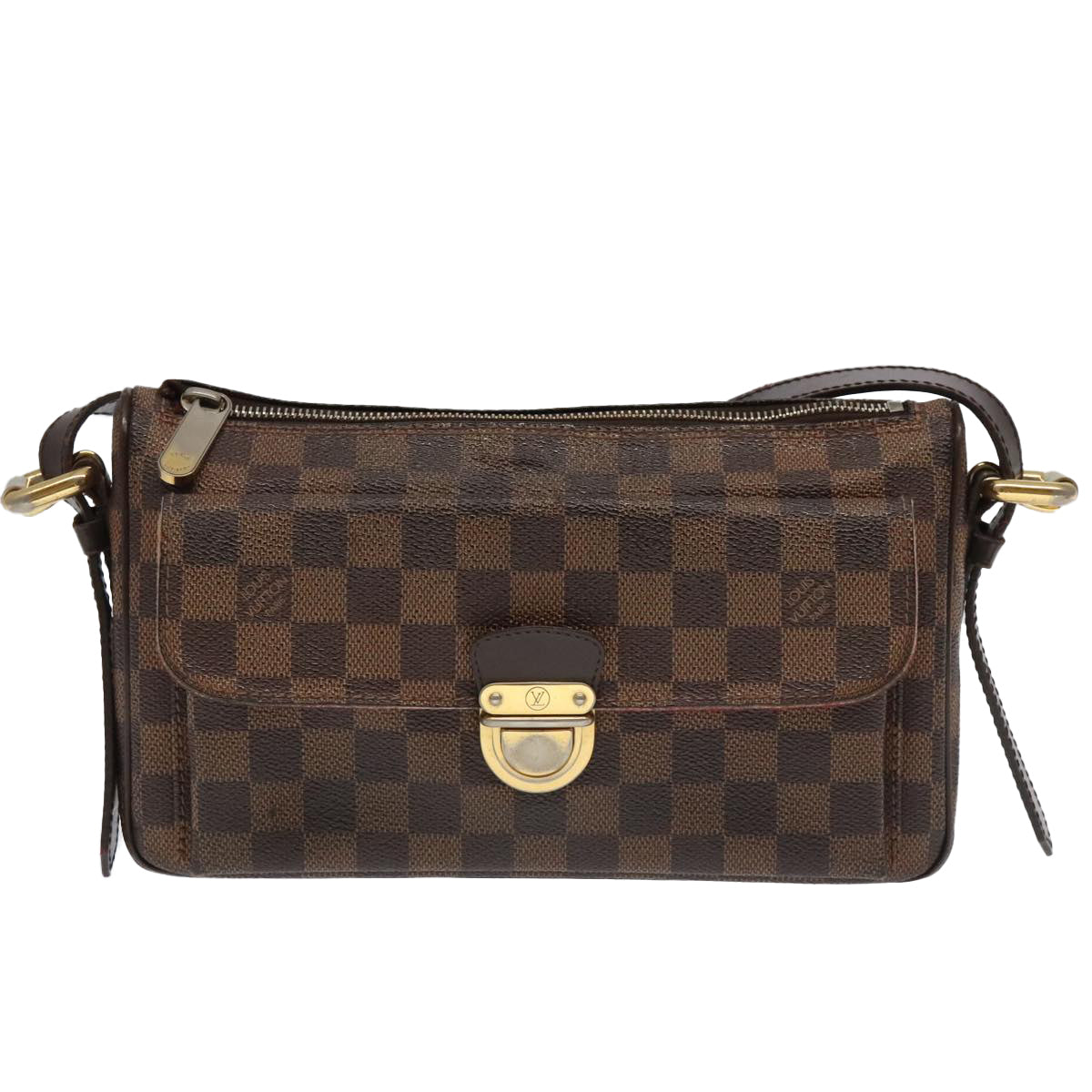 LOUIS VUITTON Damier Ebene Ravello GM Shoulder Bag N60006 LV Auth 94353