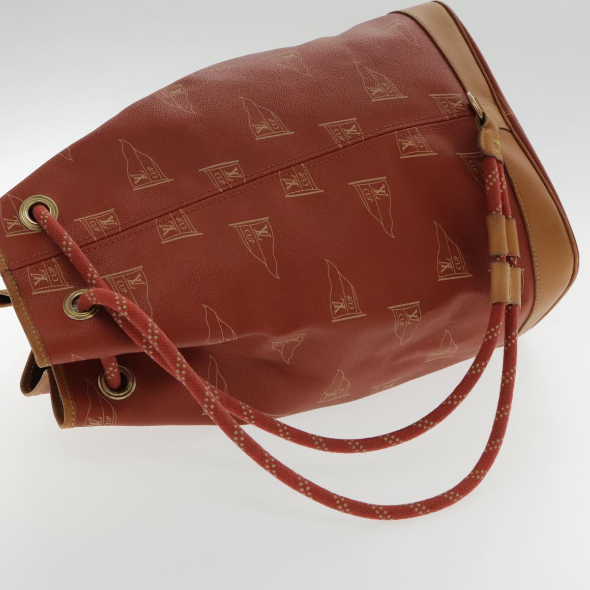 LOUIS VUITTON LV CUP Saint Tropez Shoulder Bag Red M80026 LV Auth 94376