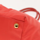 PRADA Hand Bag Nylon Orenge Sunset Gold Auth 94395-9