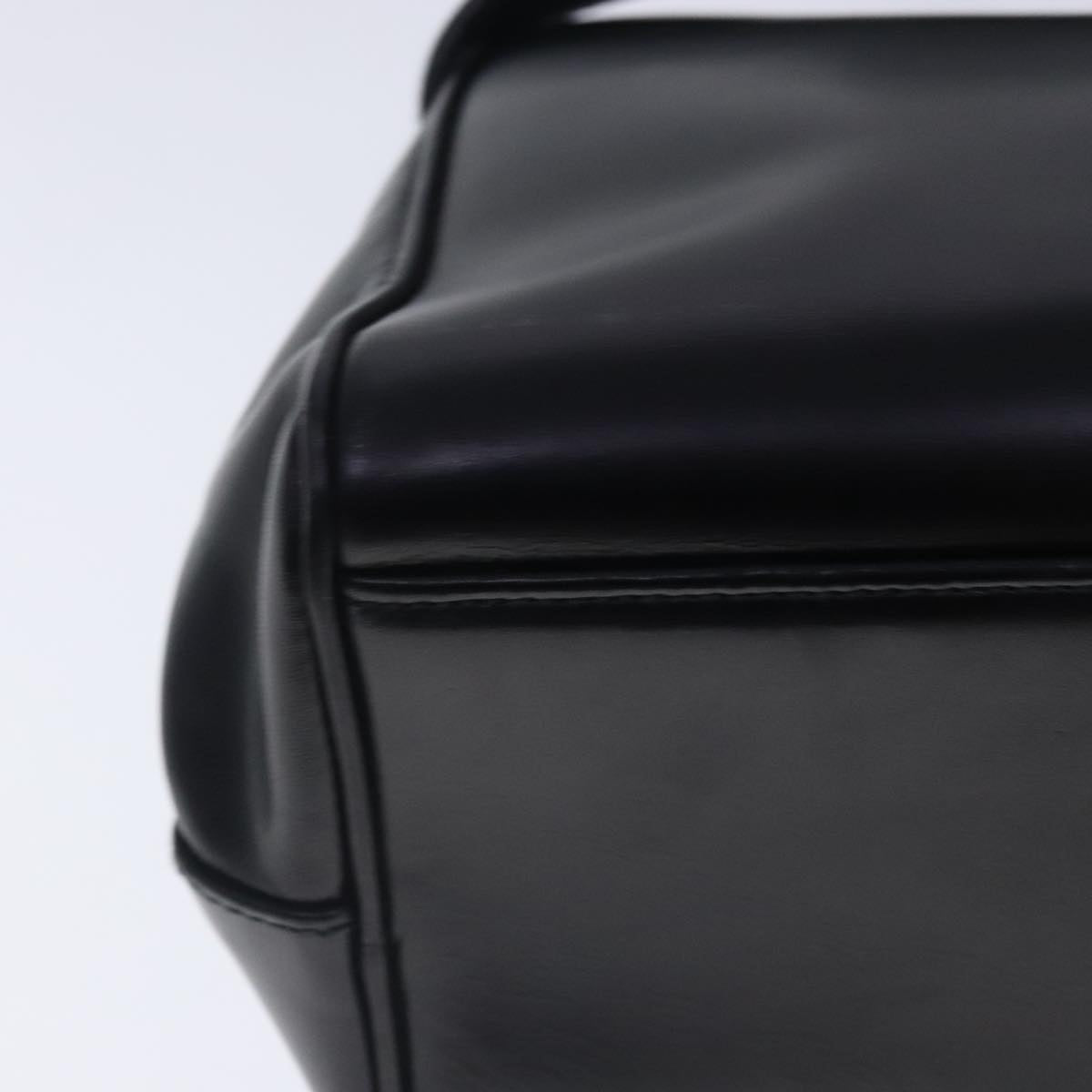 PRADA Shoulder Bag Leather Black Auth 94409