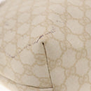 GUCCI GG Supreme Tote Bag PVC Leather Gold White 189896 Auth 94448-14